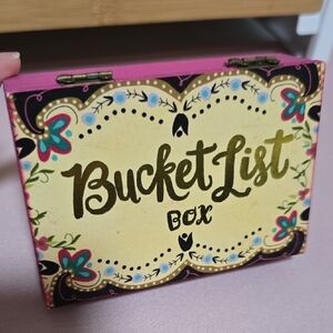 🆕️ Natural Life Wooden Pink Bucket List Box (NWT)